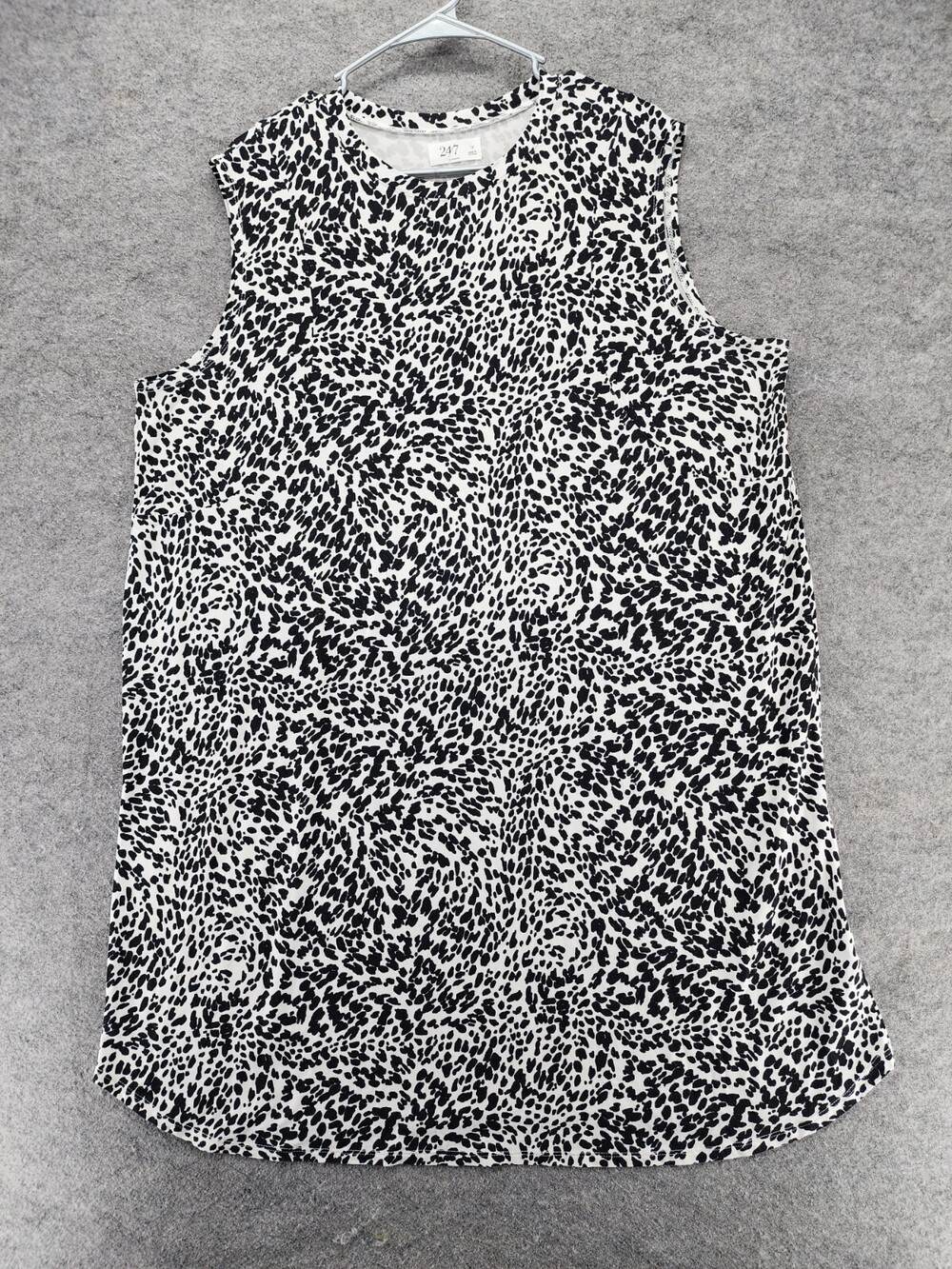 24/7 Maurices Dress Womens Sleeveless Black White